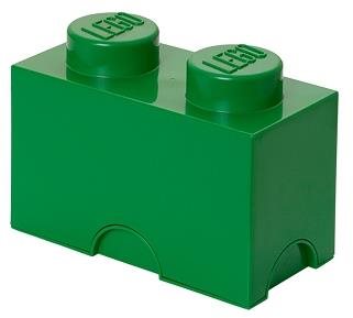 LEGO Úložný box 125 x 250 x 180 mm - tmavo-zelený Úložný box