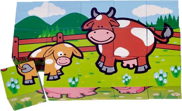Moje prvé zvieratká 15 ks Obrázkové kocky