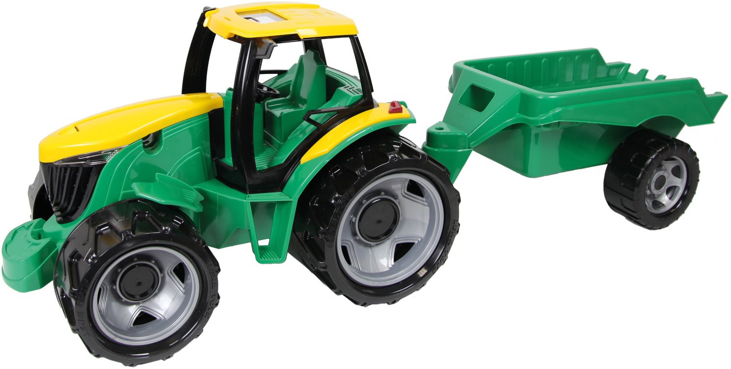 Lena Traktor plast bez lyžice a bagra s vozíkom Auto