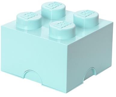 LEGO Úložný box 4 250 x 250 x 180 mm - aqua Úložný box