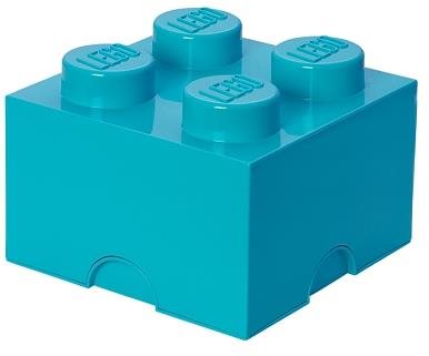 LEGO Úložný box 4 250 x 250 x 180 mm - azurový Úložný box