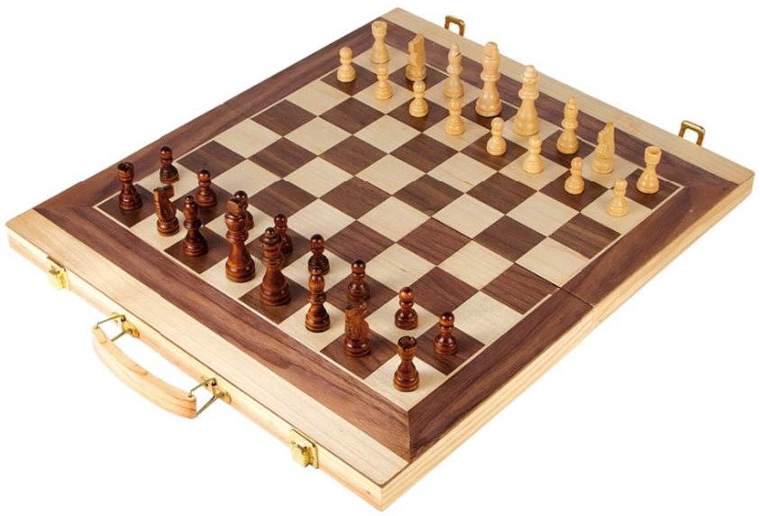Kufrík na šach a backgammon Spoločenská hra