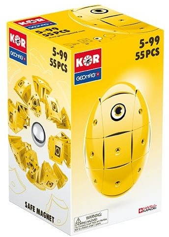 Geomag - Kor 55 dílků žlutá Stavebnice