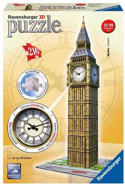 Ravensburger 3D 125869 Big Ben s hodinami  3D puzzle