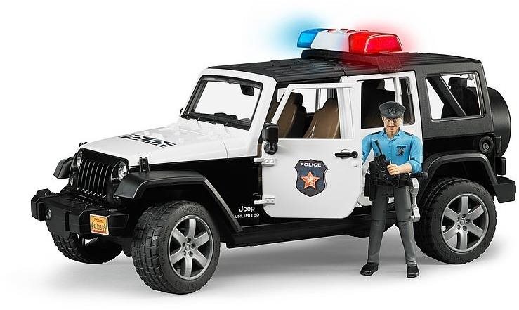 Bruder 2526 Jeep Wrangler Polícia s figúrkou policistu Auto