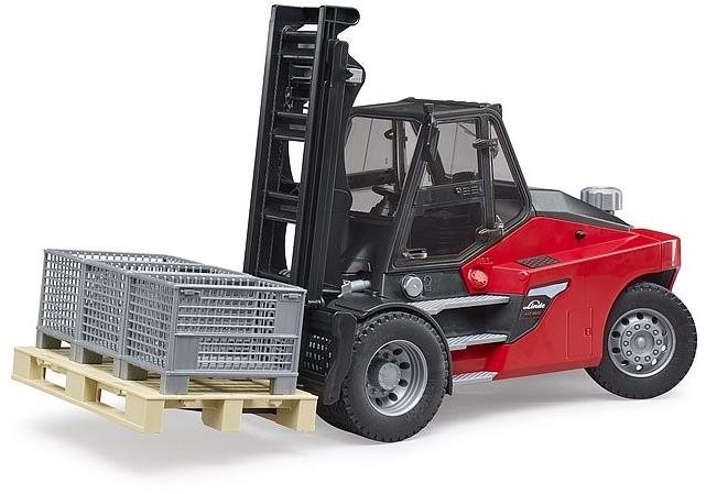 Bruder 2513 Vysokozdvižný vozík Linde HT 160 s příslušenstvím Auto