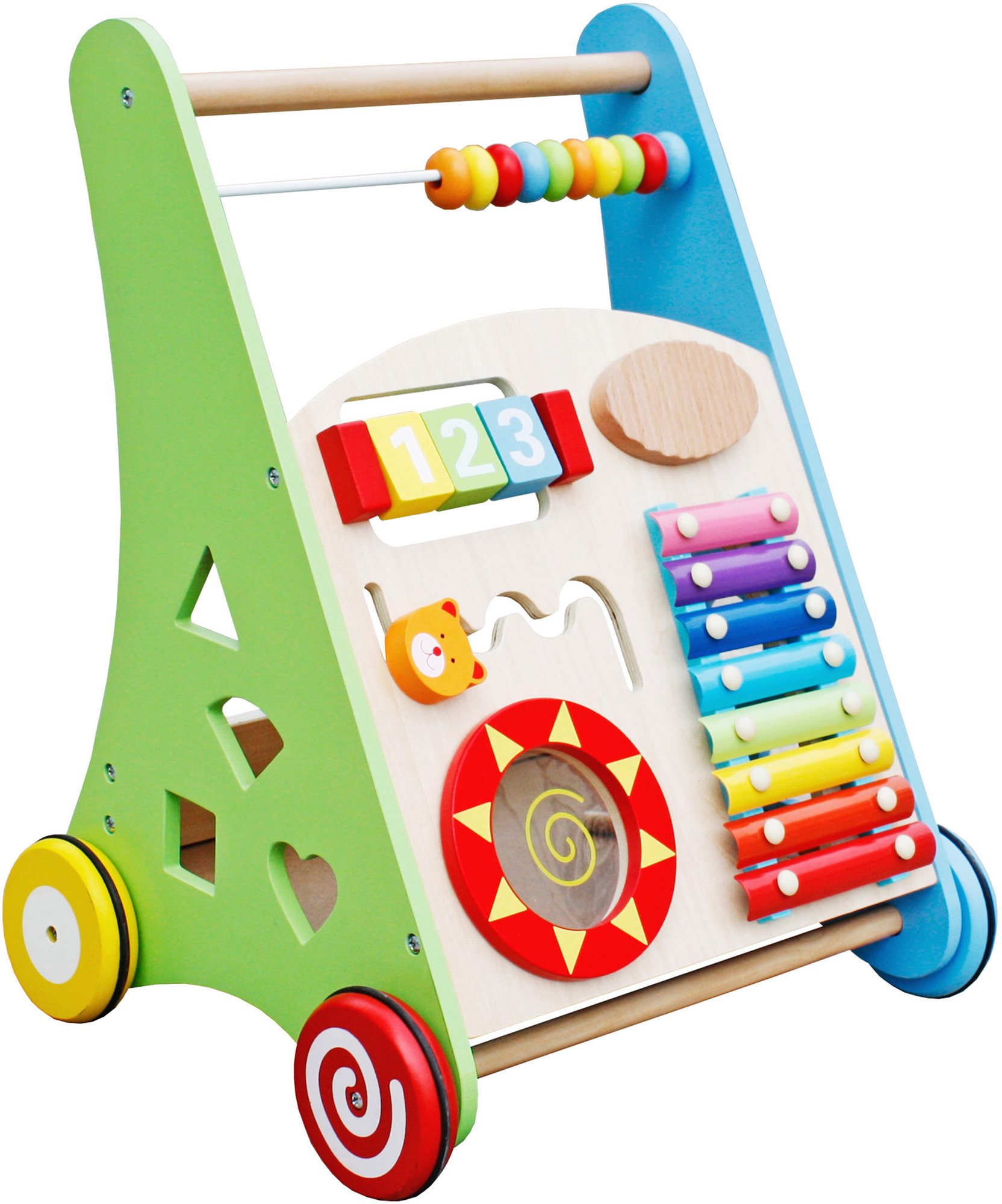 Aga4Kids Drevené interaktívne chodítko Chodítko