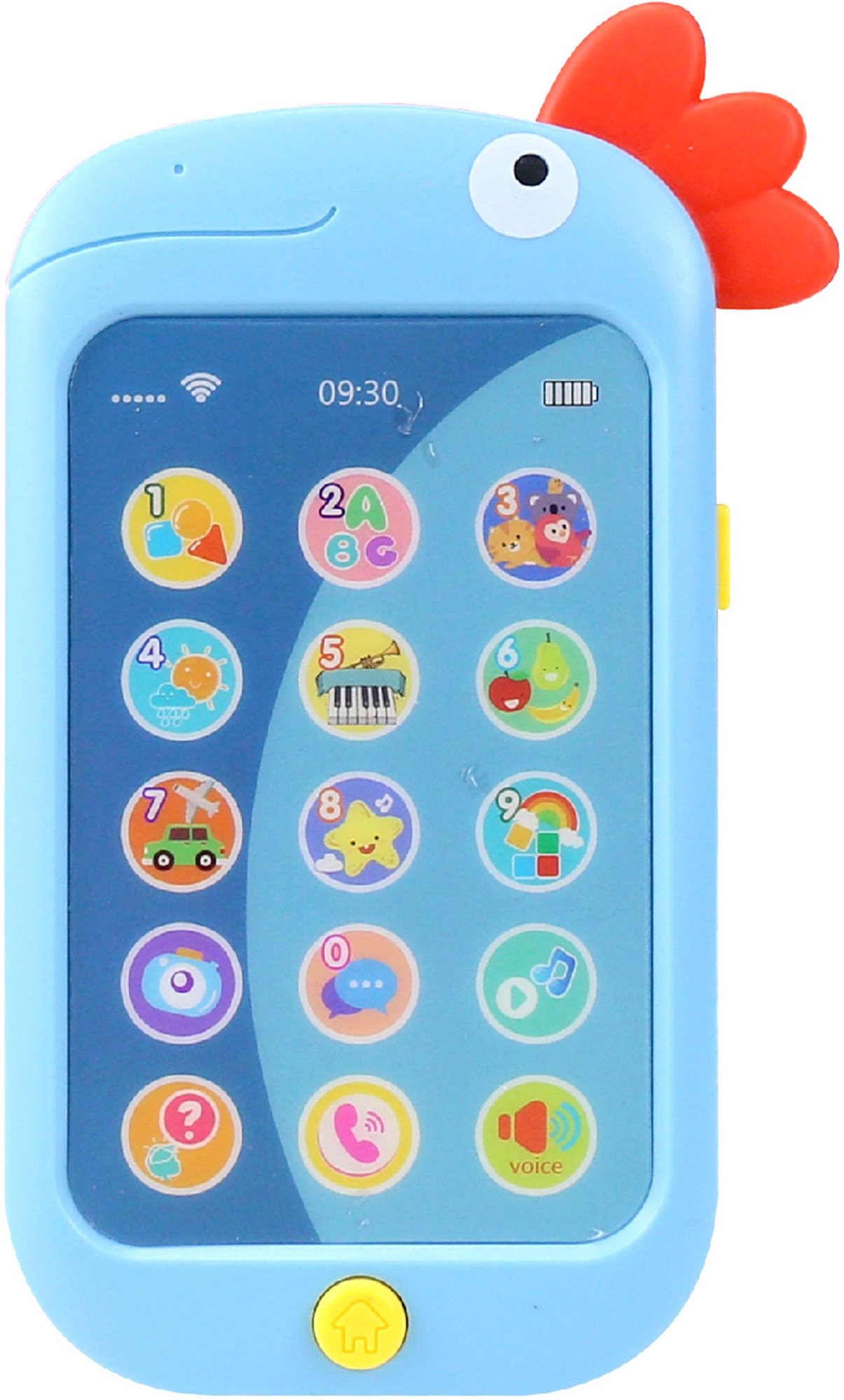 Aga4Kids Detský telefón Kohút, modrý Interaktívna hračka