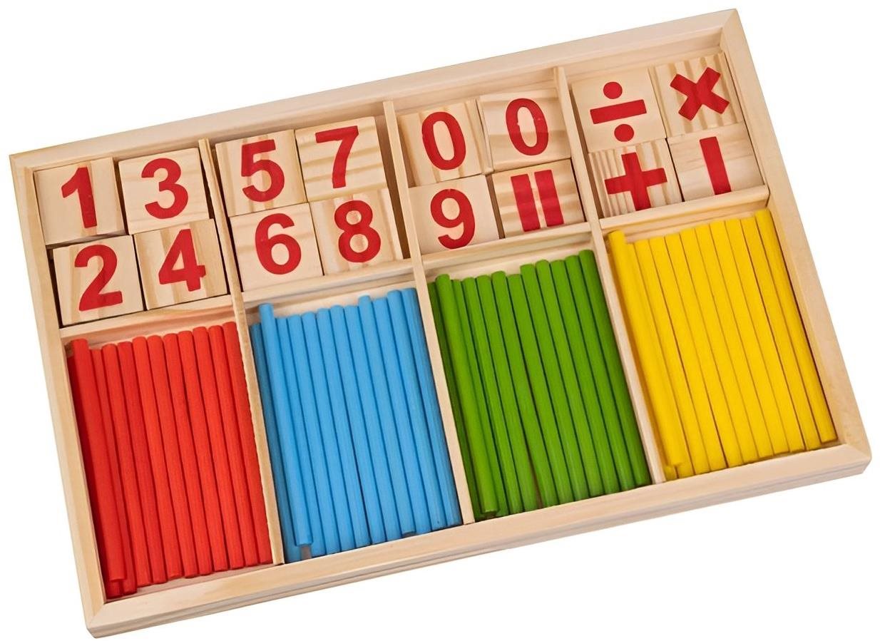 Kruzzel 22447 Montessori Drevená vzdelávacia hra s číslami...