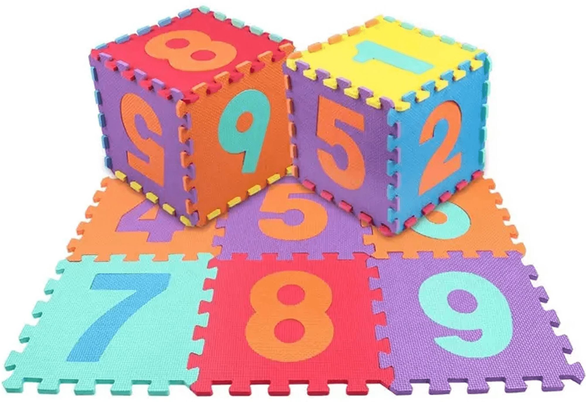 Alum Penové puzzle s číslami 10 ks Penové puzzle