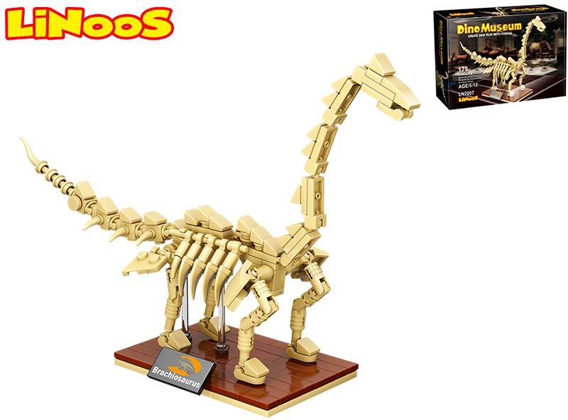 Mikro Trading Stavebnice Dino Museum kolekce LiNooS  – dinosaurus...
