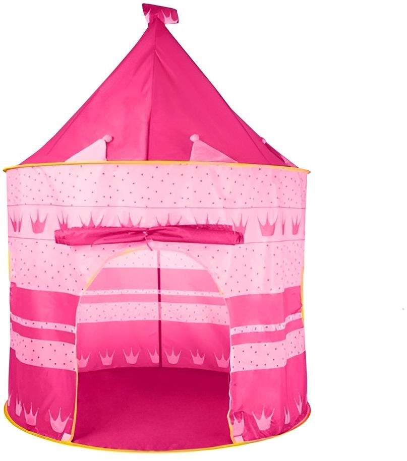 Kruzzel 23475 Stan pro děti hrad, růžový Dětský stan
