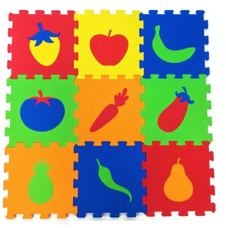 Siva Penové puzzle pro deti – ovocie Penové puzzle