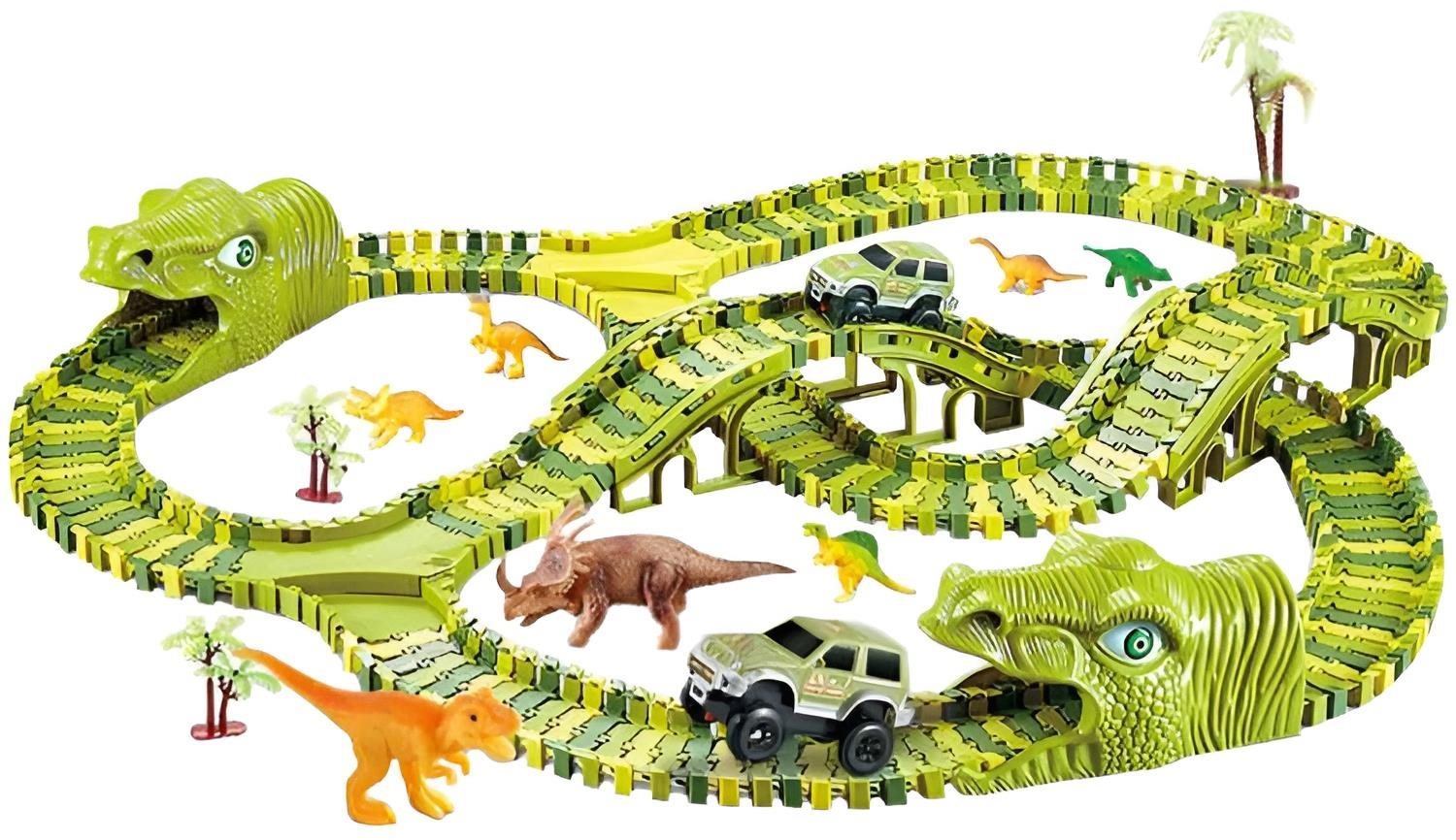 Kruzzel 22618 Dinosauria autodráha 240 dielikov Autodráha