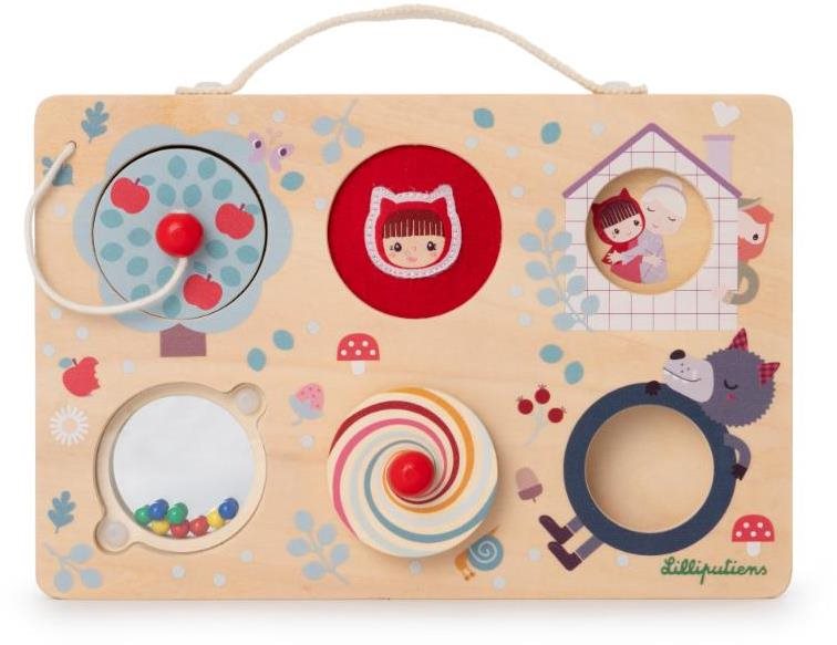 Lilliputiens Drevený panel s aktivitami – dobrodružstvo Červenej...