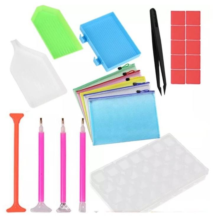 Sada pomôcok na diamantové maľovanie Príslušenstvo ku kreatívnej sade