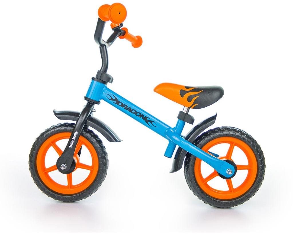Milly Mally Detské odrážadlo bicykel Dragon orange-blue Športové...