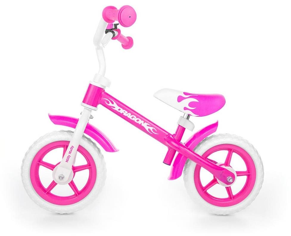 Milly Mally Detské odrážadlo bicykel Dragon pink Športové odrážadlo
