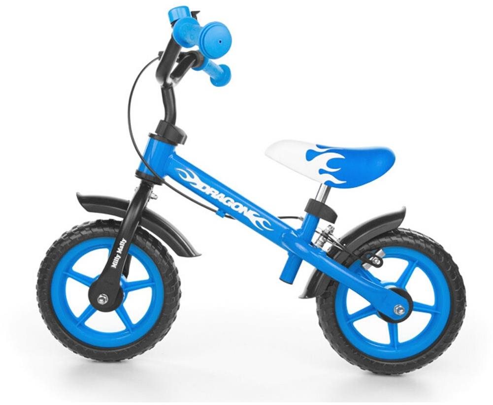 Milly Mally Detské odrážadlo bicykel Dragon s brzdou blue Športové...