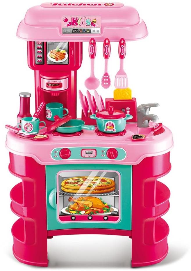 Baby Mix Detská kuchynka Little Chef ružová 32 ks Detská kuchynka