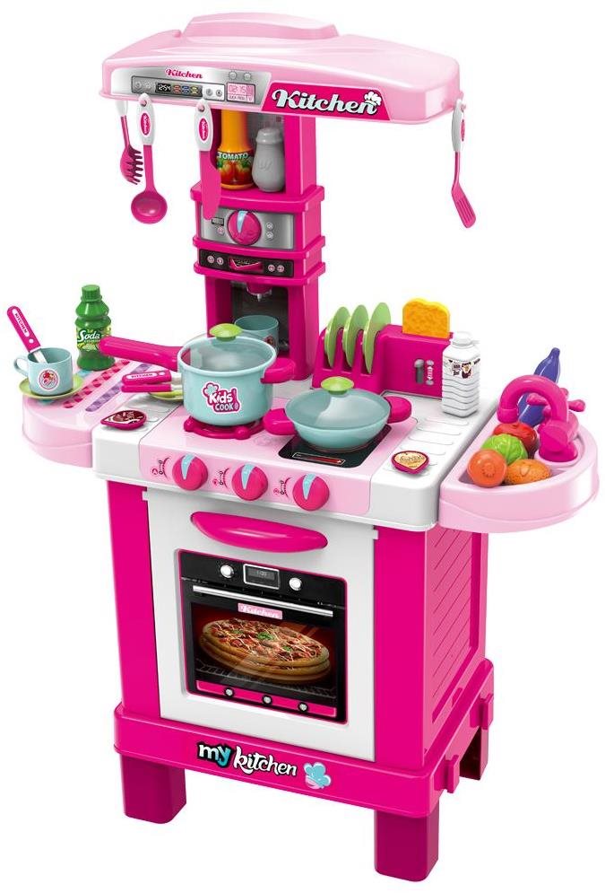 Baby Mix Detská kuchynka malý šéfkuchár ružová Detská kuchynka
