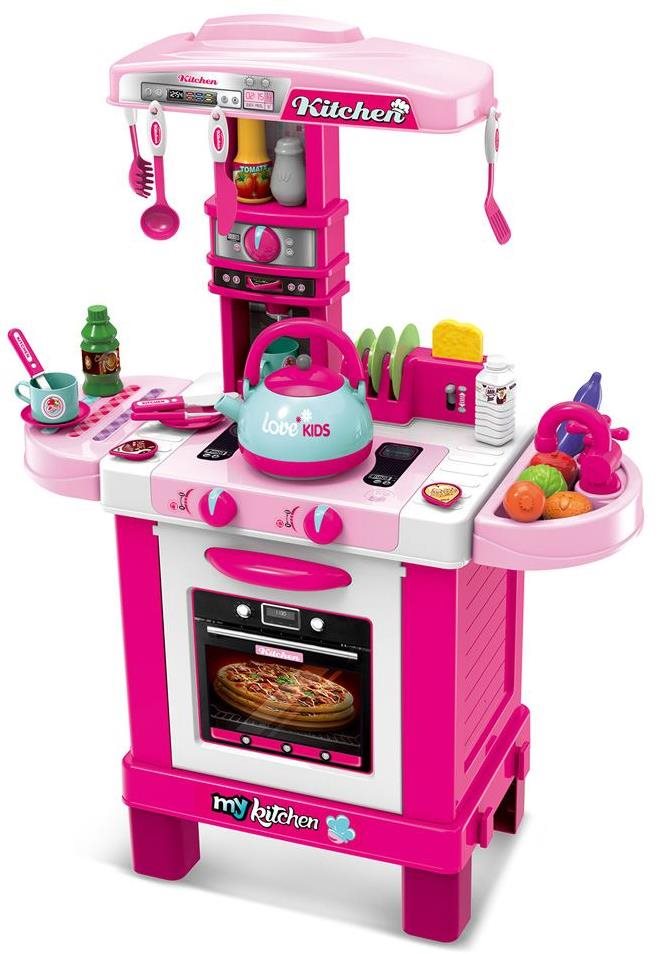 Baby Mix Detská kuchynka ružová Detská kuchynka