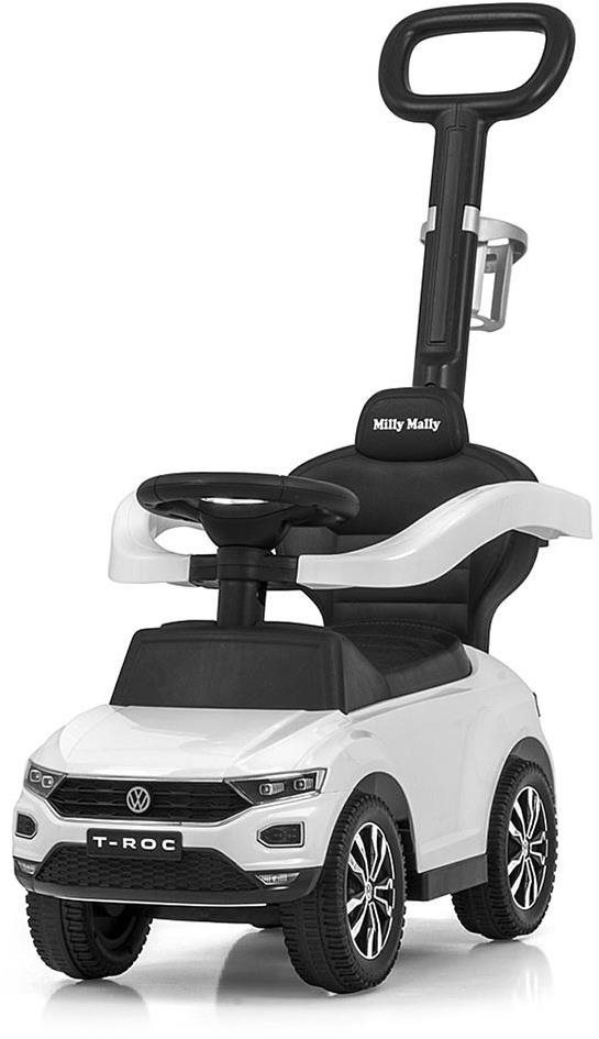 Milly Mally Odrážadlo s vodiacou tyčou Volkswagen T-ROC biele...