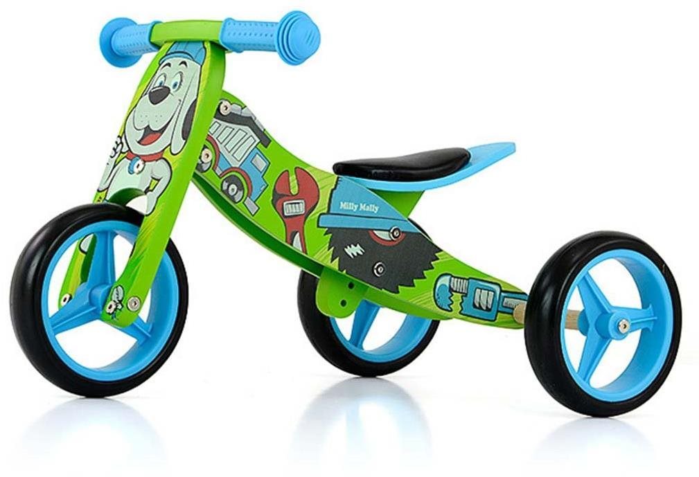 Milly Mally Detské multifunkčné odrážadlo bicykel 2 v 1 Jake Bob...