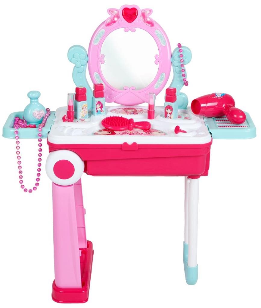 Baby Mix Detský toaletný stolík v kufríku 2 v 1 Detský nábytok