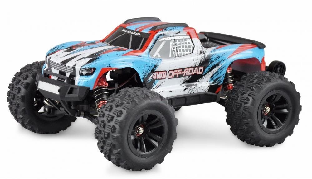 AMEWI Hyper Go Monster Truck brushless 4WD 1 : 16 RTR, modro-biely...