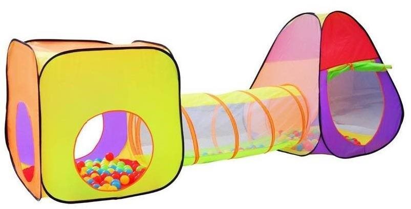 Alum Detský stan a hrací domeček s tunelom vrátane 200 loptičiek...