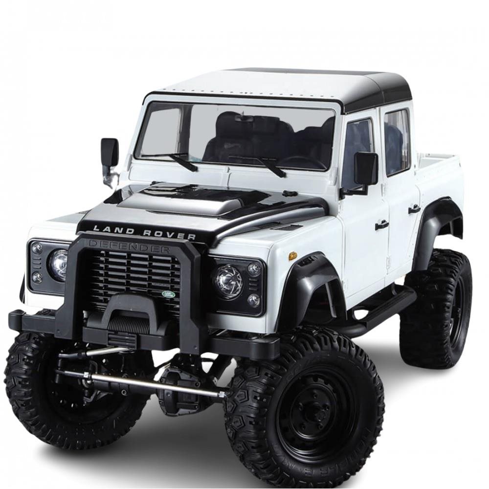 DoubleE RC auto Land Rover Defender D110 1:8 biele RTR súprava RC...