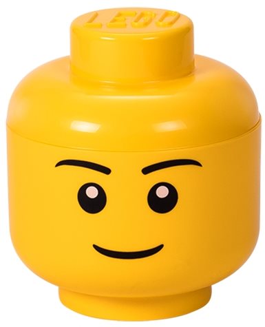LEGO úložná hlava (velikost S) - chlapec Úložný box