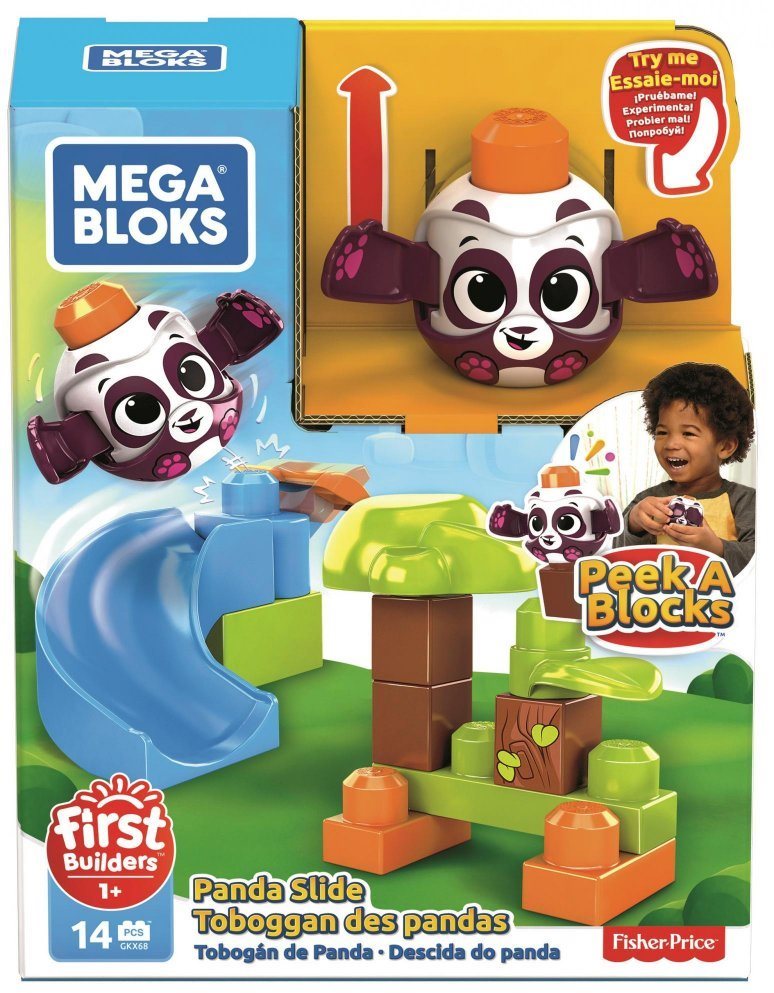 Mega Bloks Peek a blocks grand toboggan - panda de la foret Jeu de...