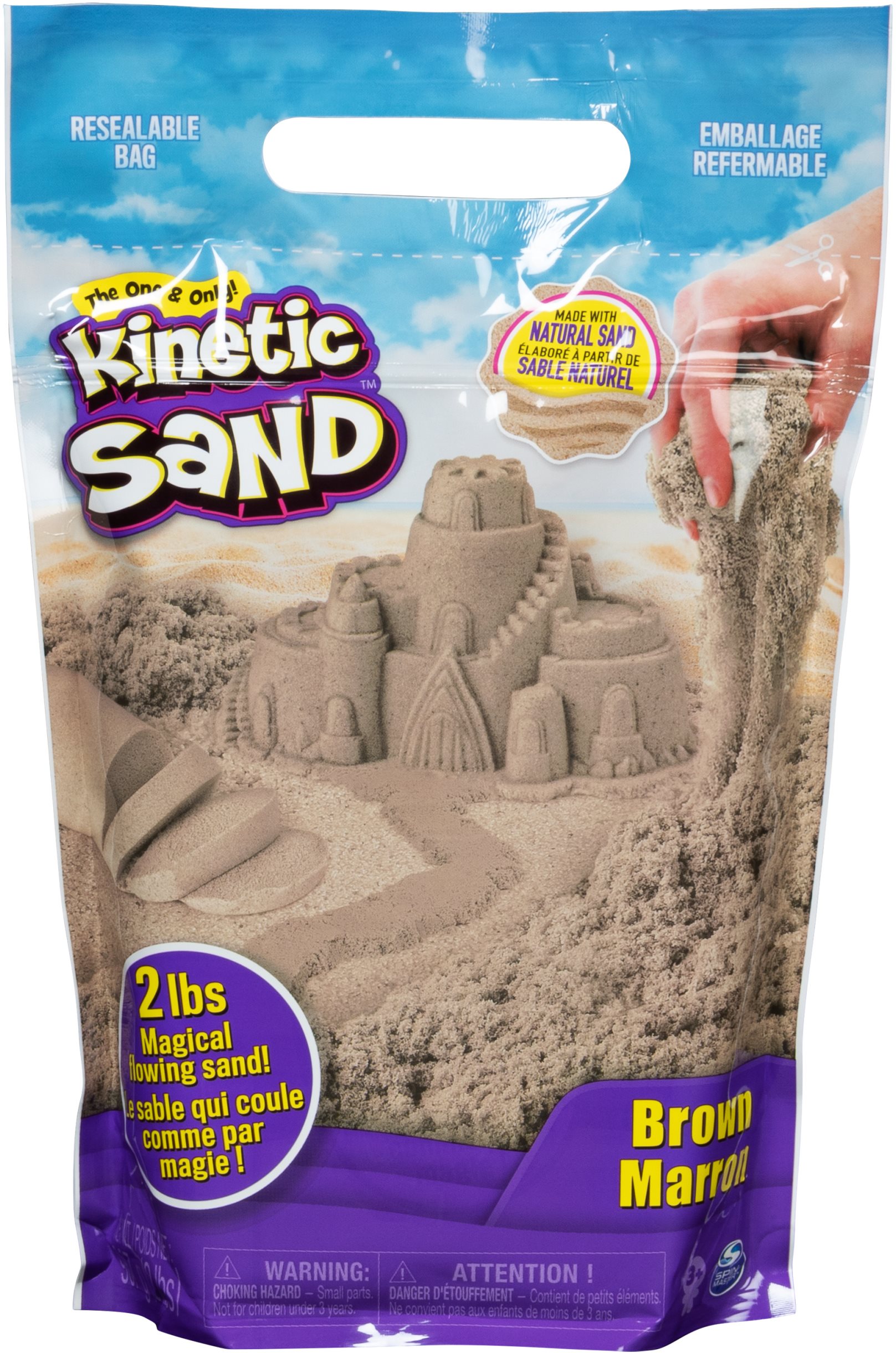 Kinetic Sand Hnedý piesok, 0,9 kg Kinetický piesok