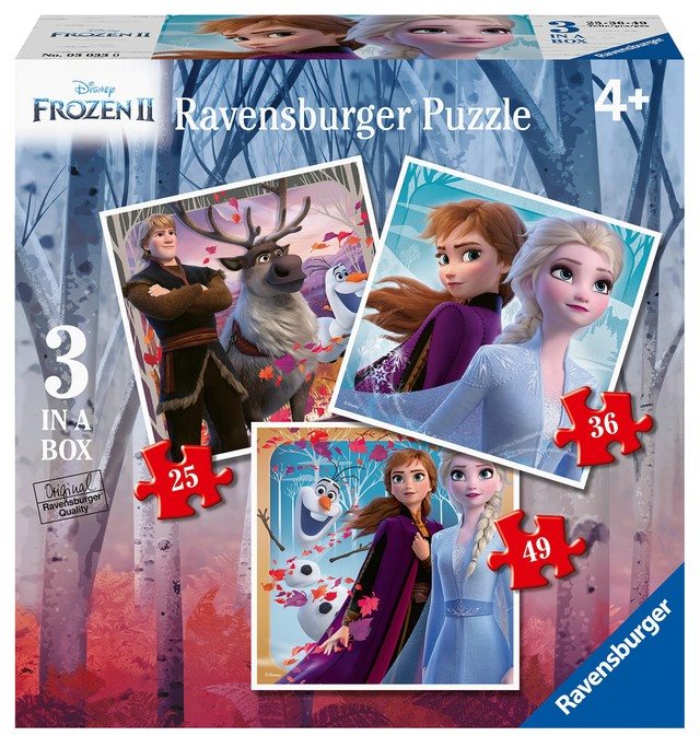 Ravensburger 030330 Disney Frozen 2 3-in-1 Jigsaw