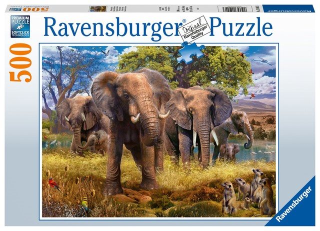 Ravensburger 150403 Elephant Family Jigsaw