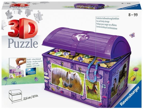 Ravensburger 111732 Storage Box with Lid Horse Jigsaw