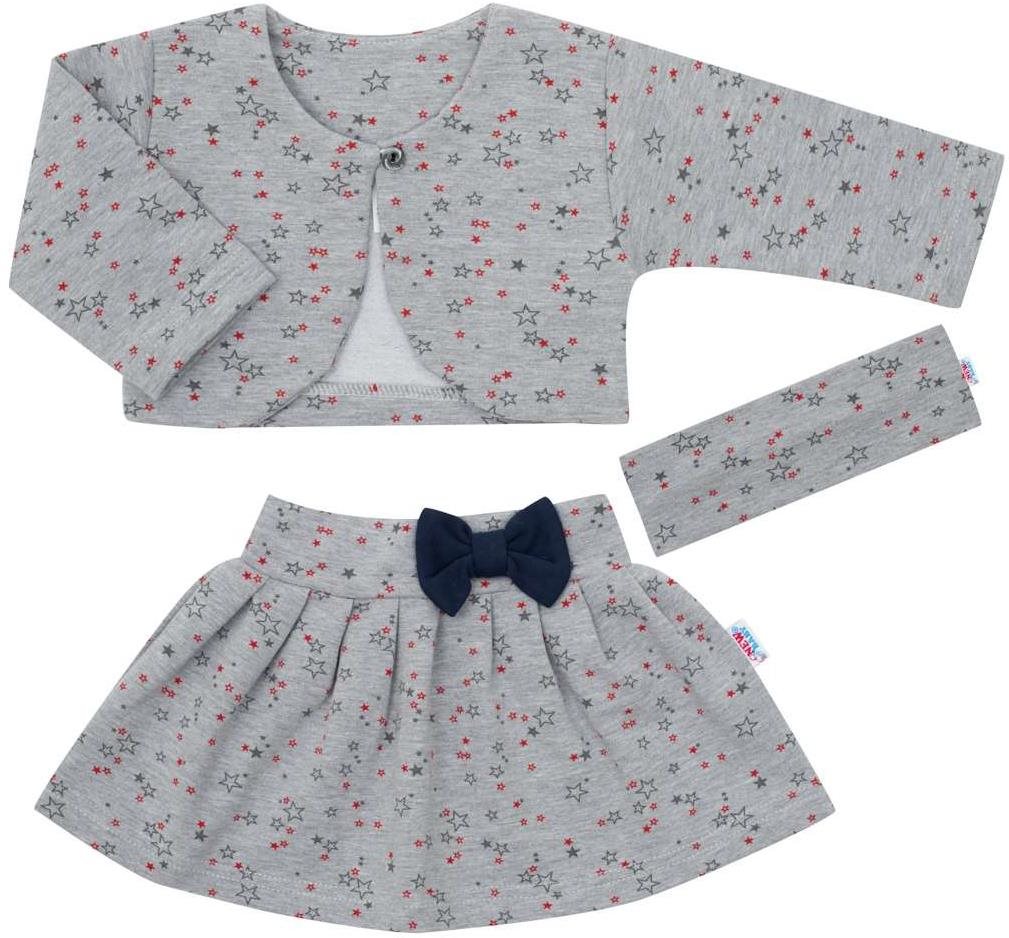 New-Baby 3-dielna dievčenská súprava Emma, 80 Set oblečenia