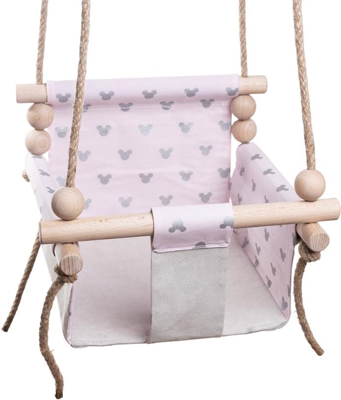 BaaVi Houpačka Swing růžoví myšáci Houpačka