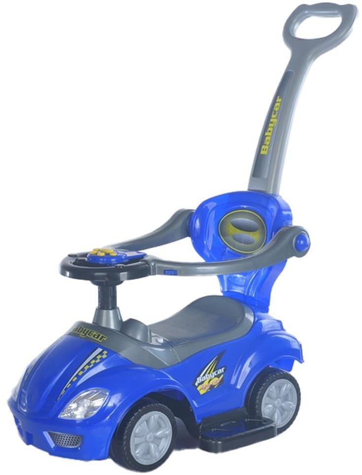 Detské odrážadlo s vodiacou tyčou 3 v 1 Mega Car modré Odrážadlo