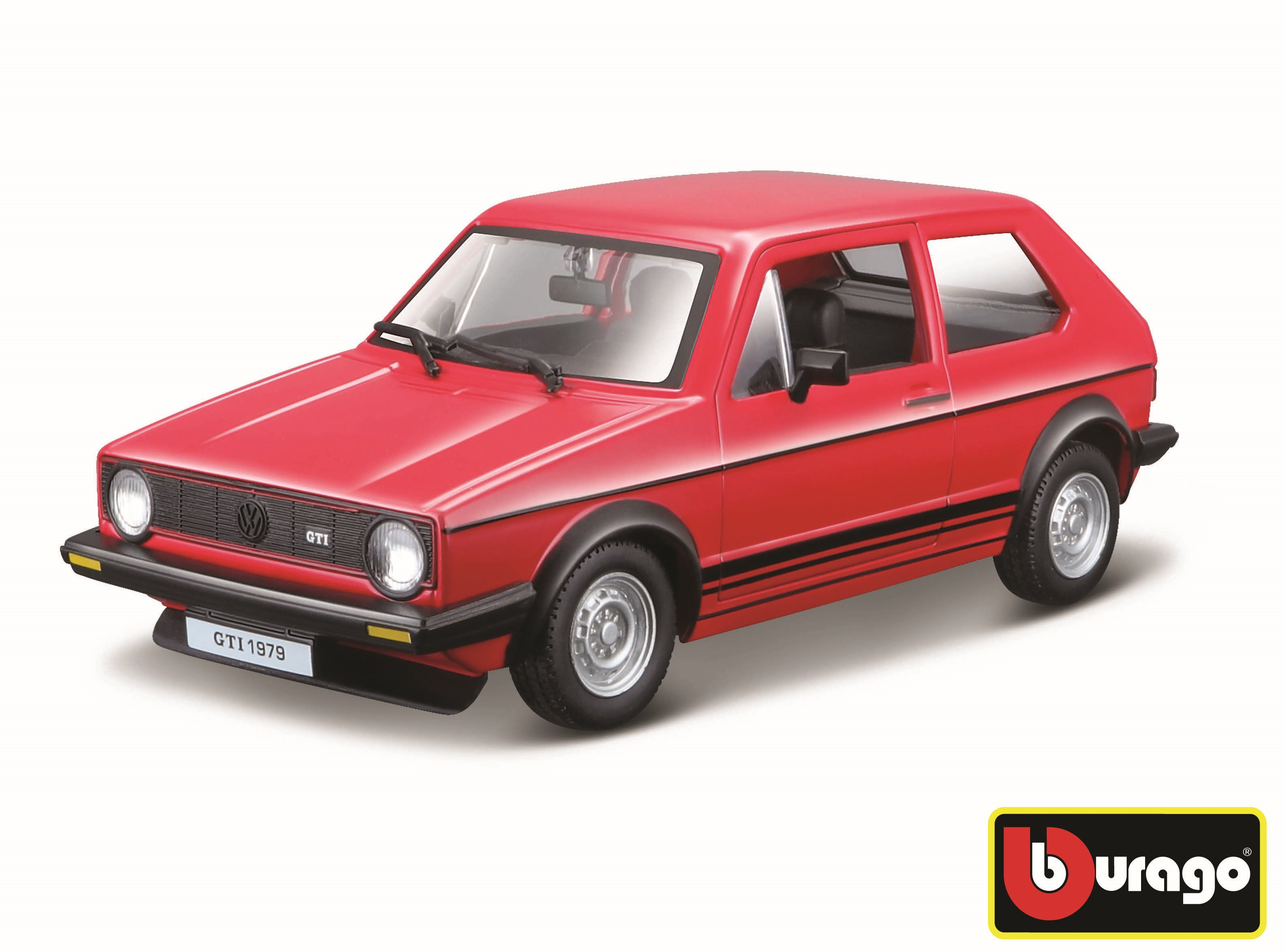 Bburago Volkswagen Golf MK1 GTI Red Kovový model