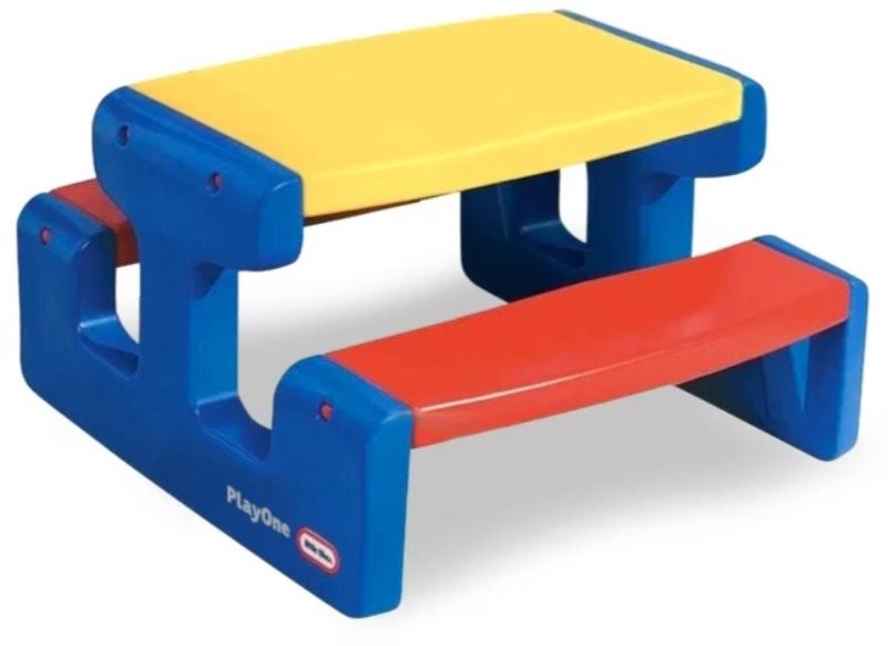 Little Tikes Veľký piknikový stolík – Primary Detský stolík