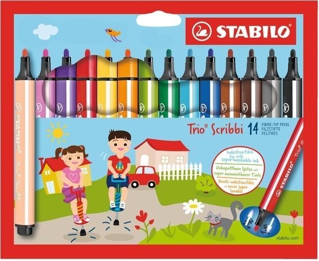STABILO Trio Scribbi 14 farieb Fixky