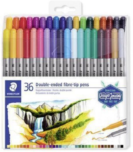 Staedtler Design Journey – súprava 36 farieb Fixky