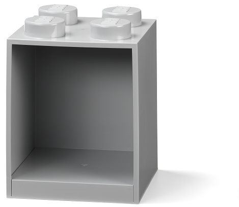 LEGO Brick 4 závesná polica - sivá Polica
