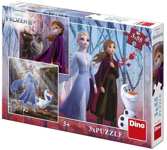 Frozen II 3X55 Puzzle New Jigsaw