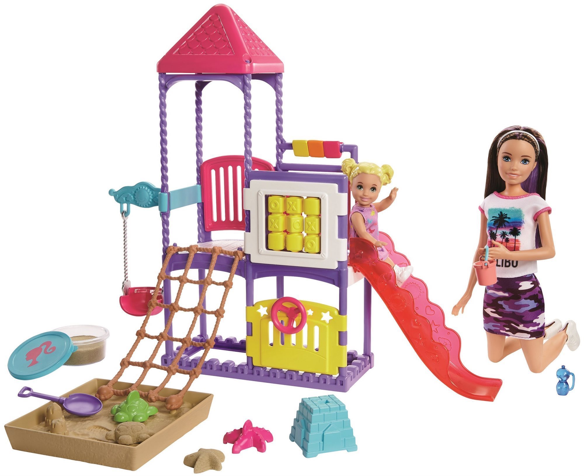 Barbie Skipper Baby-sitter sur l'aire de jeu Poupée
