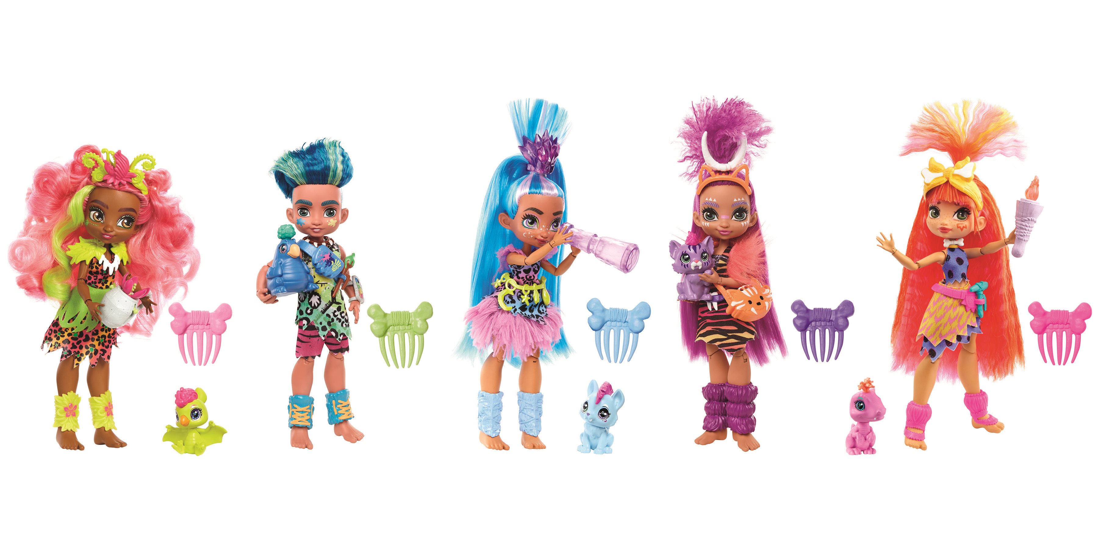Cave Club Doll with Dinosaur Figures