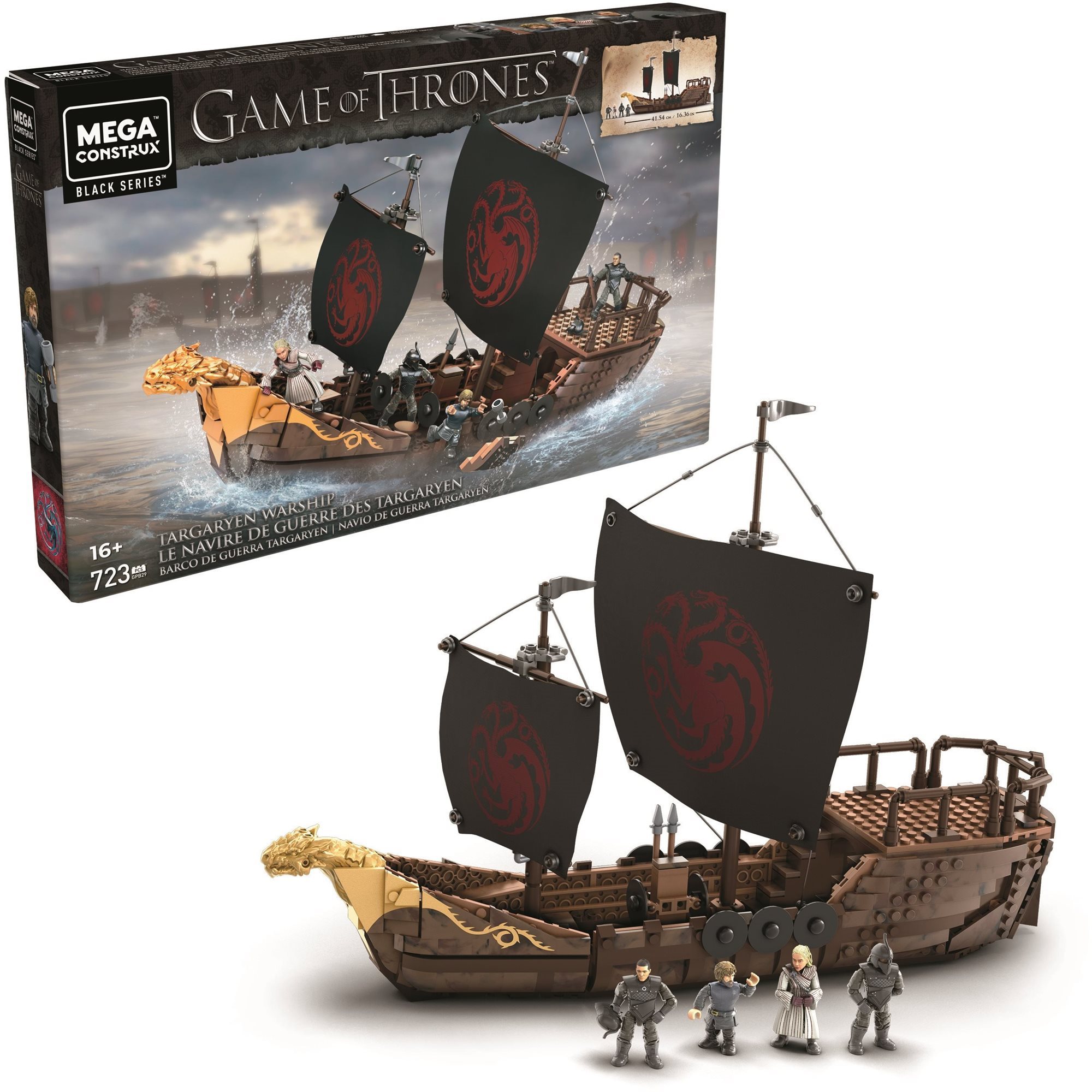 Mega Bloks Game of Thrones Targaryen ship Building Set